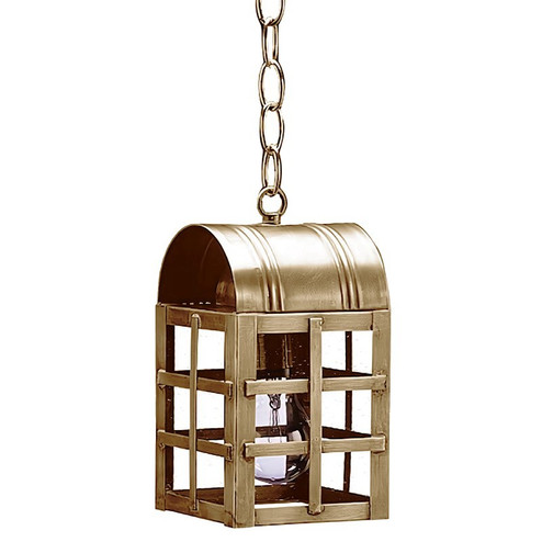 Adams One Light Hanging Lantern in Antique Brass (196|6112-AB-MED-CSG)