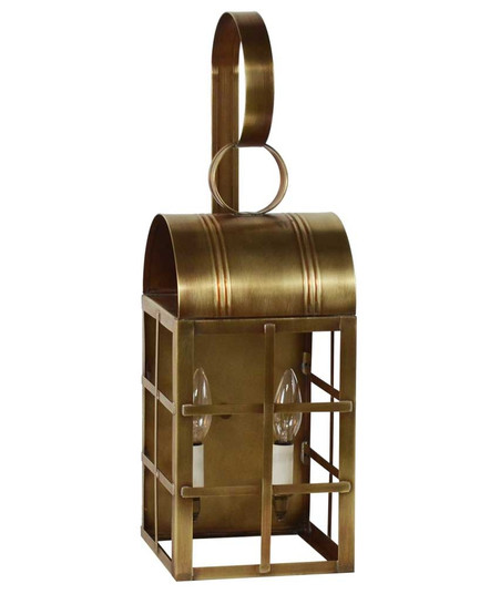 Adams Two Light Wall Mount in Antique Brass (196|6131-AB-LT2-CLR)