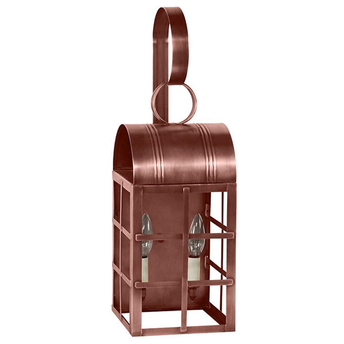 Adams Two Light Wall Mount in Antique Copper (196|6131-AC-LT2-CLR)