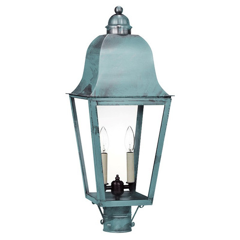 Imperial Two Light Post Mount in Verdi Gris (196|6413-VG-LT2-CLR)