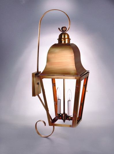 Imperial Two Light Wall Mount in Antique Brass (196|6418-AB-LT2-CLR)