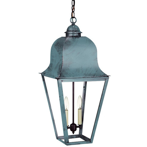Imperial Two Light Hanging Lantern in Verdi Gris (196|6422-VG-LT2-CLR)