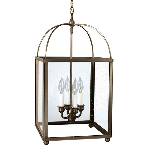 Foyer Four Light Hanging Lantern in Dark Antique Brass (196|6832-DAB-LT4-CSG)
