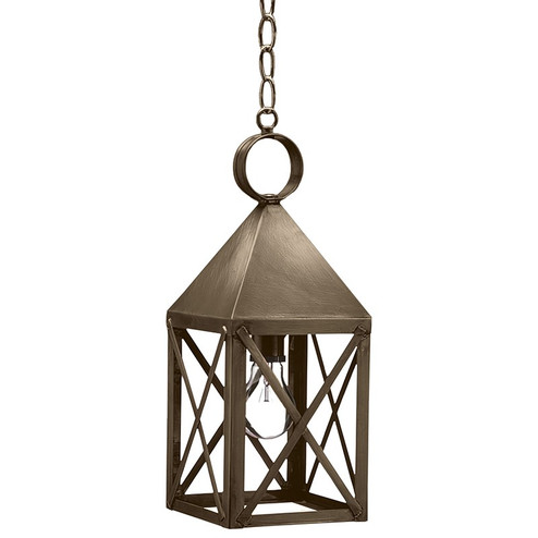 York One Light Hanging Lantern in Dark Antique Brass (196|7032-DAB-MED-CLR)