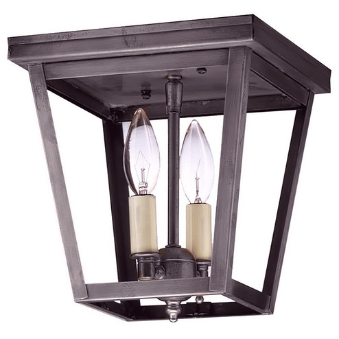 Flush Two Light Flush Mount in Dark Brass (196|7324-DB-LT2-CLR)