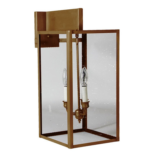 Midtown Three Light Wall Mount in Antique Brass (196|7537-AB-LT3-CSG)
