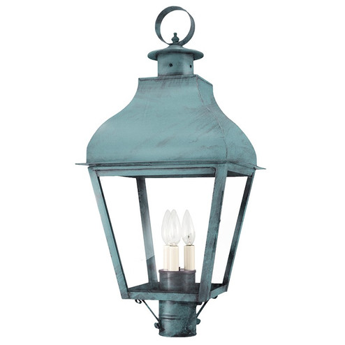 Stanfield Three Light Post Mount in Verdi Gris (196|7643-VG-LT3-CLR)