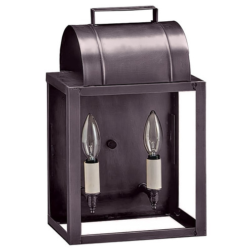 Livery Two Light Wall Mount in Dark Brass (196|8021-DB-LT2-CLR)