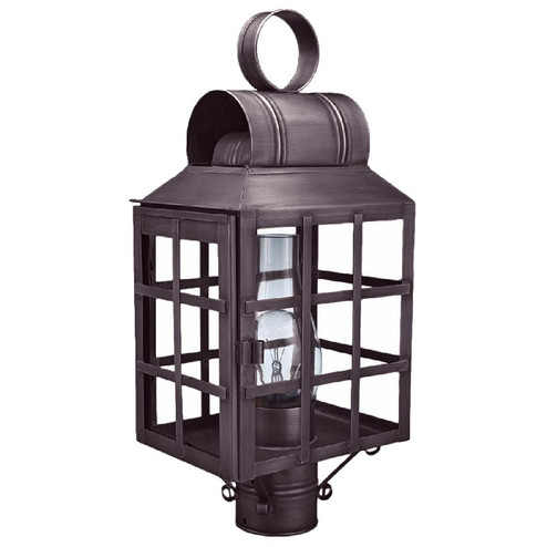 Lynn One Light Post Mount in Dark Brass (196|8133-DB-CIM-CLR)