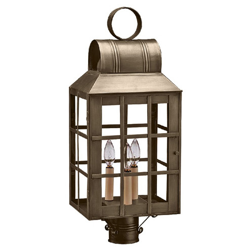Lynn Three Light Post Mount in Dark Antique Brass (196|8143-DAB-LT3-CLR)