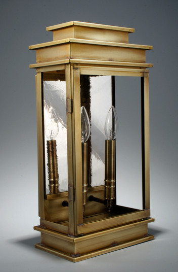 Empire Two Light Wall Mount in Antique Brass (196|8831-AB-LT2-CLR)
