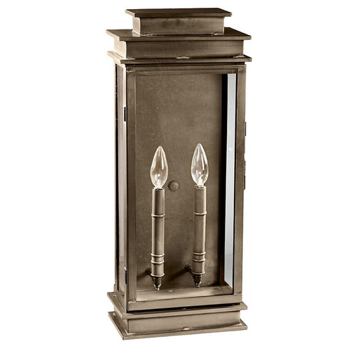 Empire Two Light Wall Mount in Dark Antique Brass (196|8851-DAB-LT2-CLR)