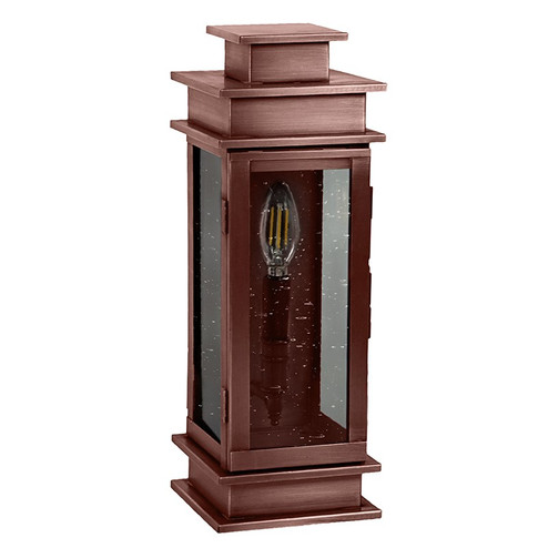 Empire One Light Wall Mount in Antique Copper (196|8911-AC-LT1-CSG)