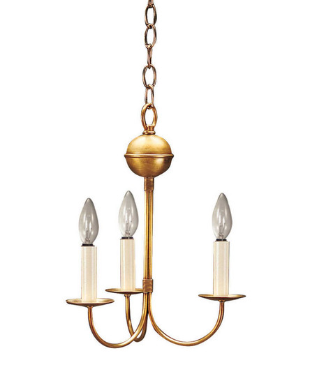 Chandelier Three Light Hanging Lantern in Antique Brass (196|903-AB-LT3)