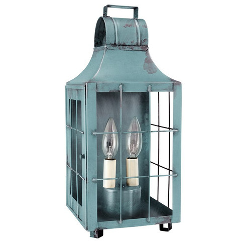 Livery Two Light Wall Mount in Verdi Gris (196|9231-VG-LT2-CLR)