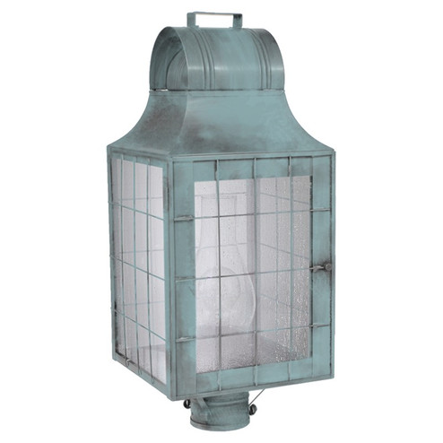 Livery One Light Post Mount in Verdi Gris (196|9253-VG-CIM-SMG)