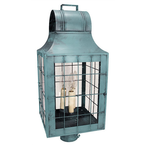 Livery Three Light Post Mount in Verdi Gris (196|9253-VG-LT3-CSG)