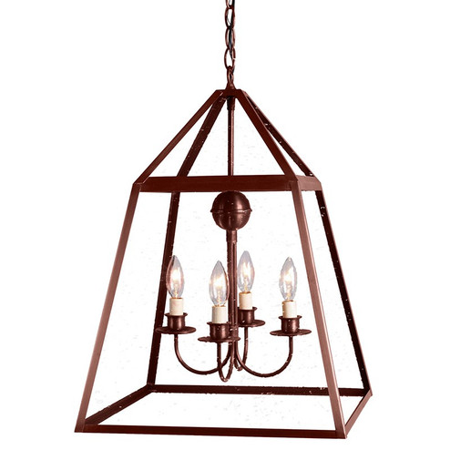 Foyer Four Light Hanging Lantern in Antique Copper (196|9732-AC-LT904-CSG)