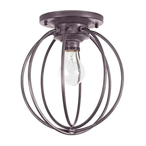 Orb One Light Flush Mount in Dark Brass (196|CH901-DB-MED)
