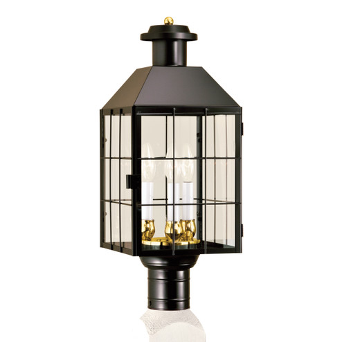 American Heritage Three Light Post Mount in Black (185|1056-BL-CL)