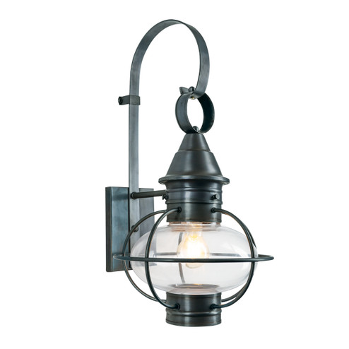 American Onion One Light Outdoor Wall Mount in Gun Metal (185|1712-GM-CL)