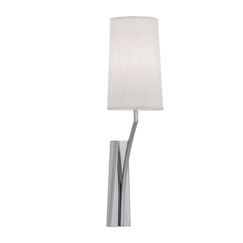 Diamond One Light Wall Sconce in Polished Nickel With White Shade (185|8291-PN-WS)