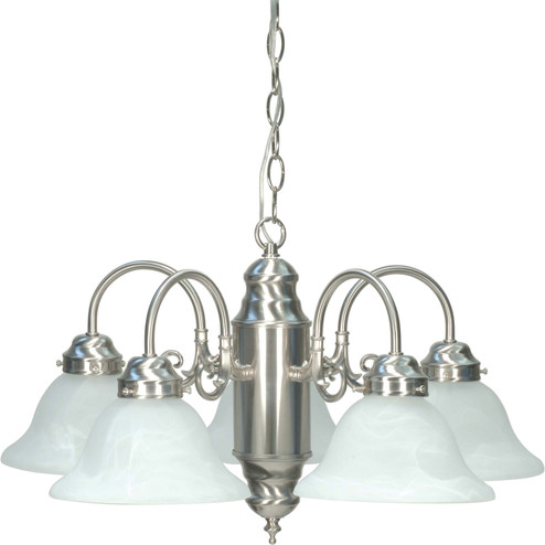 Chandelier Five Light Chandelier in Brushed Nickel (72|60-1290)