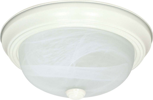 Flush Mounts Textured White Three Light Flush Mount in Textured White (72|60-223)