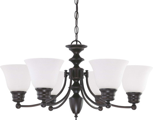 Empire Six Light Chandelier in Mahogany Bronze (72|60-3169)