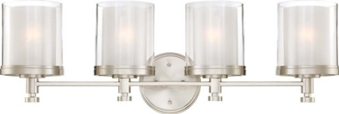 Decker Four Light Vanity in Brushed Nickel (72|60-4644)
