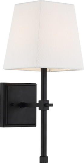 Highline One Light Vanity in Aged Bronze / White Fabric (72|60-6709)