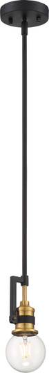 Intention One Light Mini Pendant in Warm Brass / Black (72|60-6975)
