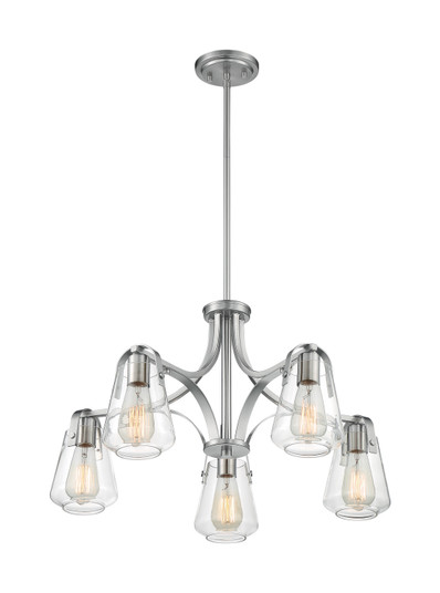 Skybridge Five Light Chandelier in Brushed Nickel (72|60-7115)