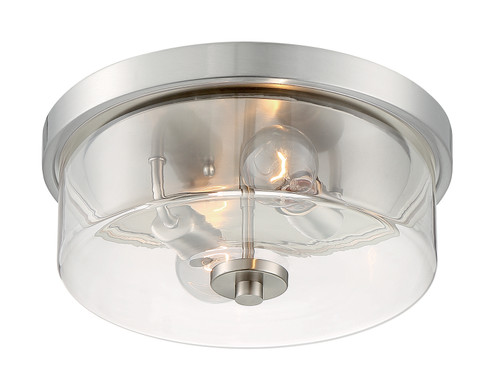 Sommerset Two Light Flush Mount in Brushed Nickel (72|60-7168)