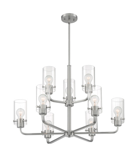 Sommerset Nine Light Chandelier in Brushed Nickel (72|60-7179)