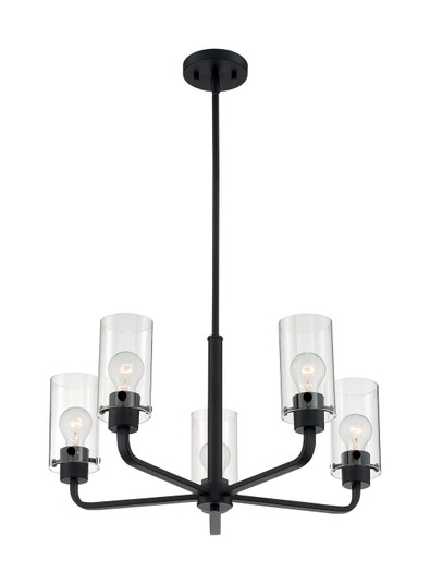 Sommerset Five Light Chandelier in Matte Black (72|60-7275)