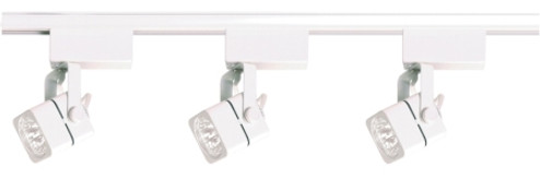 Track Lighting Kits White Three Light Track Kit in White (72|TK310)