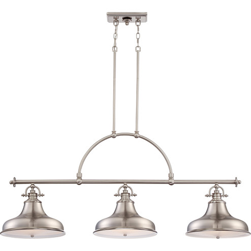 Emery Three Light Island Chandelier in Brushed Nickel (10|ER353BN)