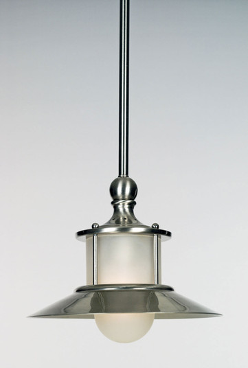 New England One Light Mini Pendant in Brushed Nickel (10|NA1510BN)