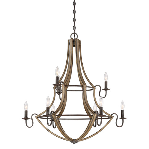 Shire Nine Light Chandelier in Rustic Black (10|SHR5009RK)