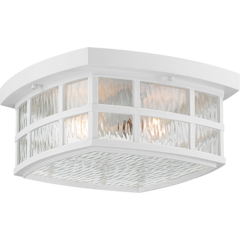 Stonington Two Light Outdoor Flush Mount in Matte White (10|SNN1612W)