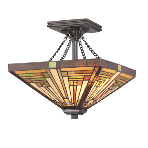 Stephen Two Light Semi Flush Mount in Vintage Bronze (10|TF885SVB)