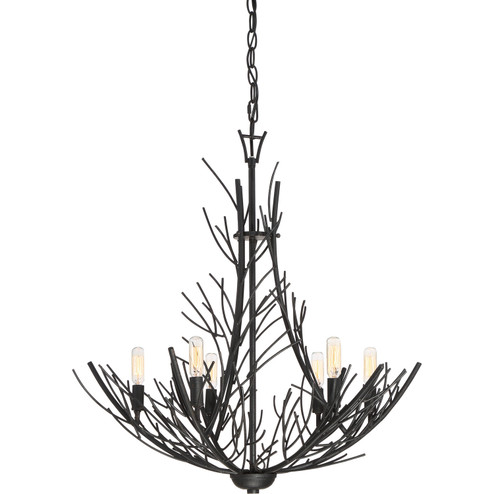 Thornhill Six Light Chandelier in Marcado Black (10|THL5006MK)