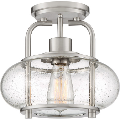 Trilogy One Light Semi Flush Mount in Brushed Nickel (10|TRG1710BN)