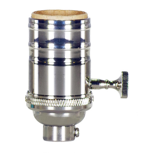 On-Off Turn Knob Socket in Polished Nickel (230|80-1063)