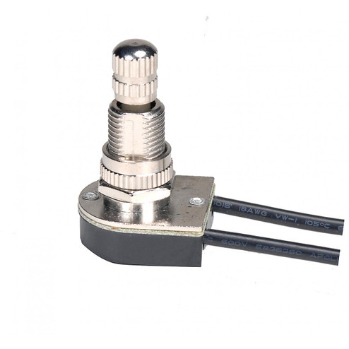 On-Off Metal Rotary Switch in Nickel Plated (230|80-1135)