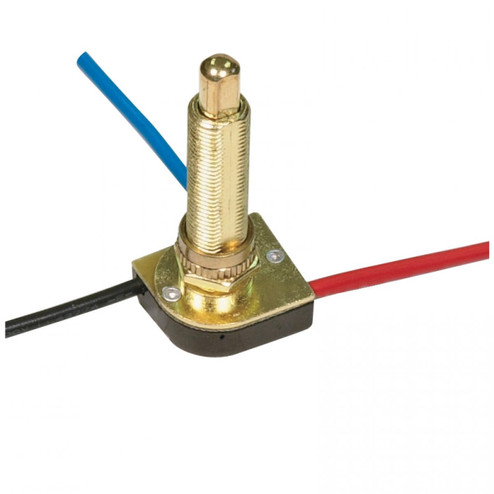 3-Way Metal Push Switch in Brass Plated (230|80-1411)