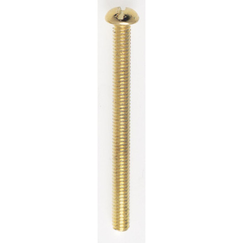 Round Head Slotted Machine Screw in Brass Plated (230|90-030)