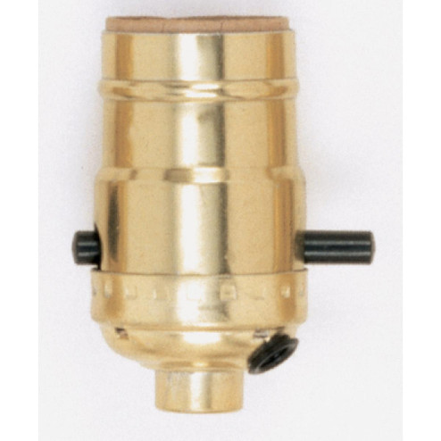 On-Off Push Thru Socket in Brite Gilt (230|90-418)