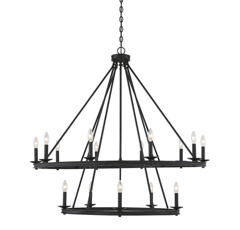 Middleton 15 Light Chandelier in Matte Black (51|1-312-15-89)
